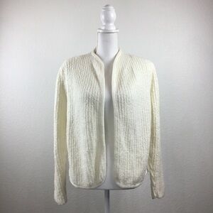 VINTAGE Nan Elliot Heavy Cardigan Sweater with Built In Shoulder Pads